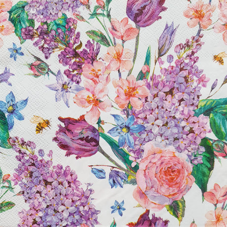 Decoupage Napkin - (DN-8273) - Flowers - Set of 5
