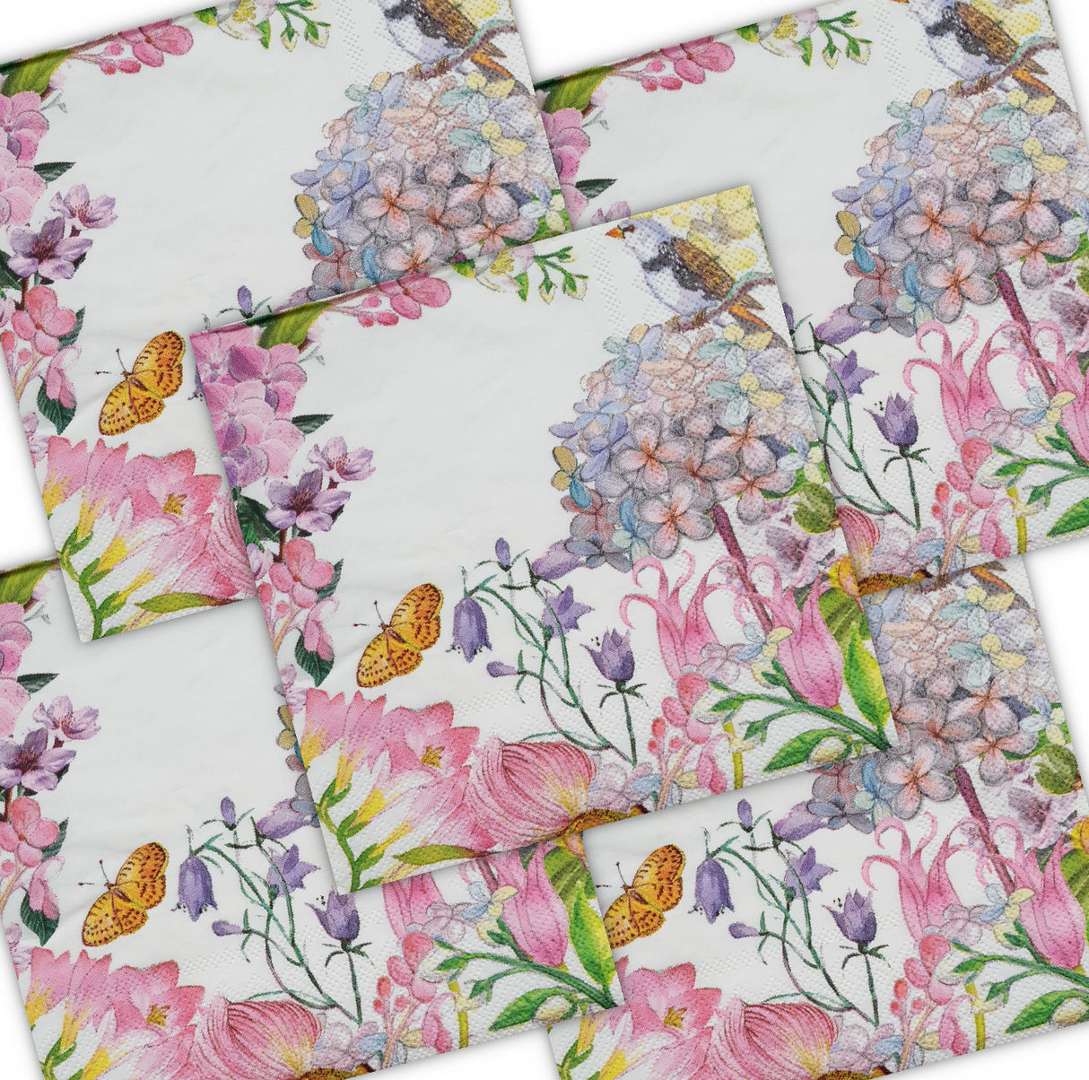 Decoupage Napkin - (DN-8274) - Secret Garden - Set of 5