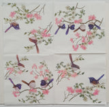 Decoupage Napkin - (DN-8275) - Birds - Set of 5
