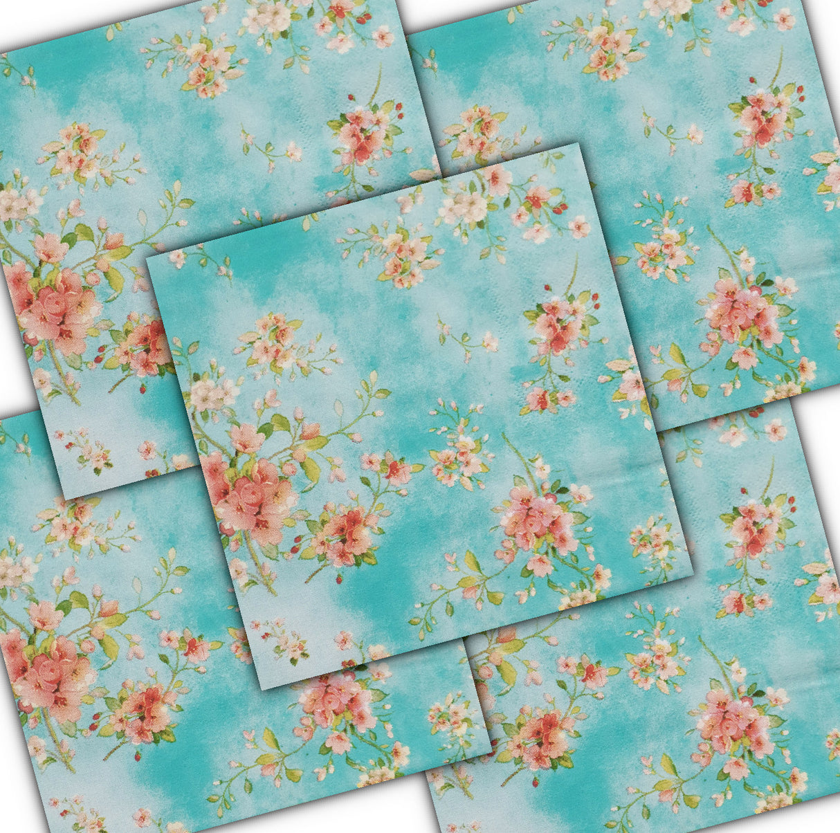 Decoupage Napkin - (DN-8279) - Blossoms - Set of 5
