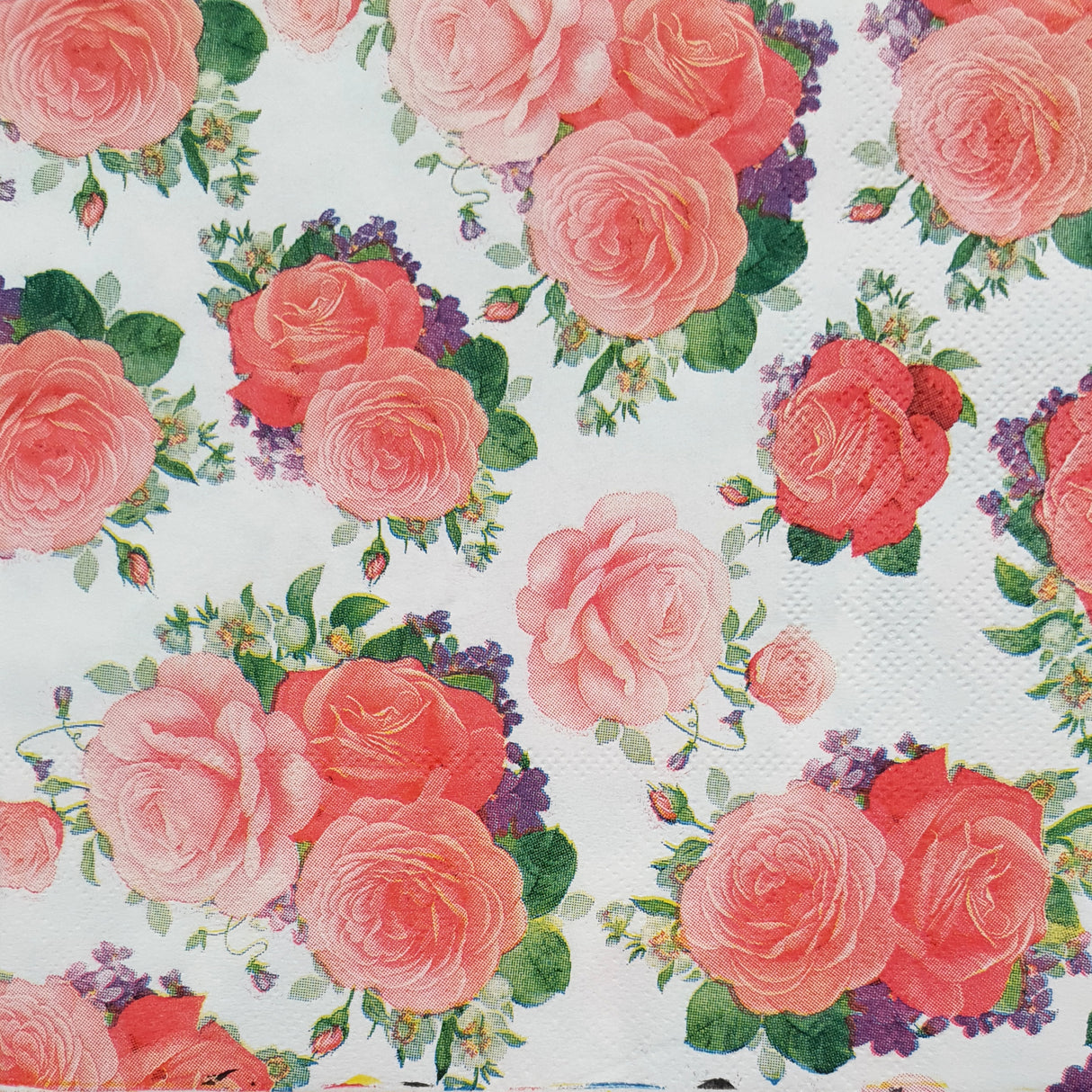Decoupage Napkin - (DN-8280) - Roses - Set of 5