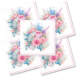 Decoupage Napkin - (DN-8284) - Flowers - Set of 5