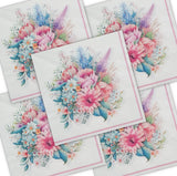 Decoupage Napkin - (DN-8284) - Flowers - Set of 5