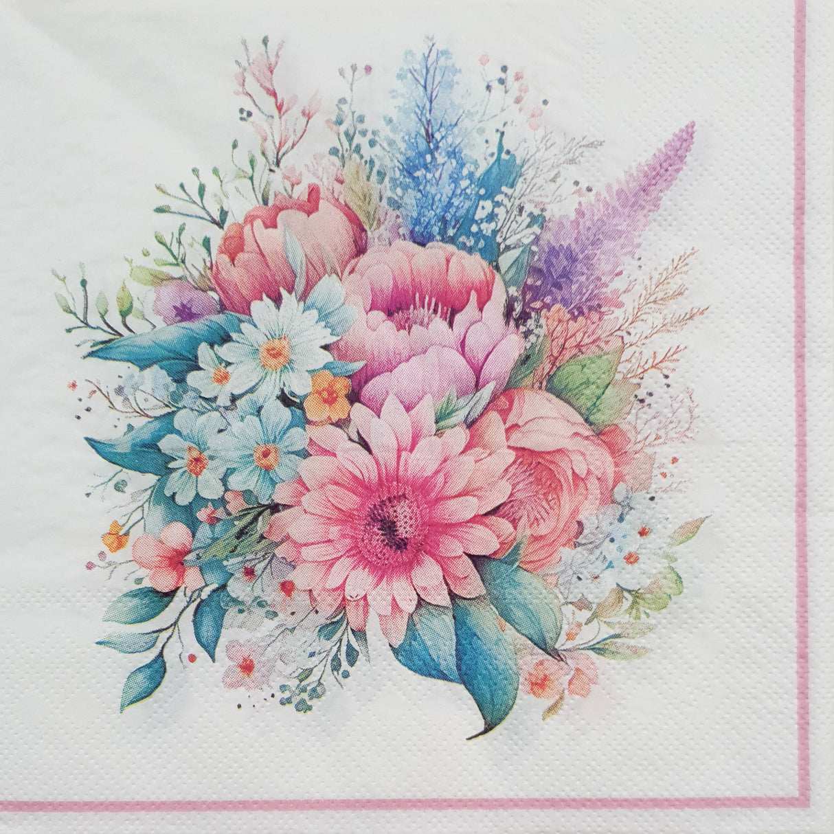 Decoupage Napkin - (DN-8284) - Flowers - Set of 5