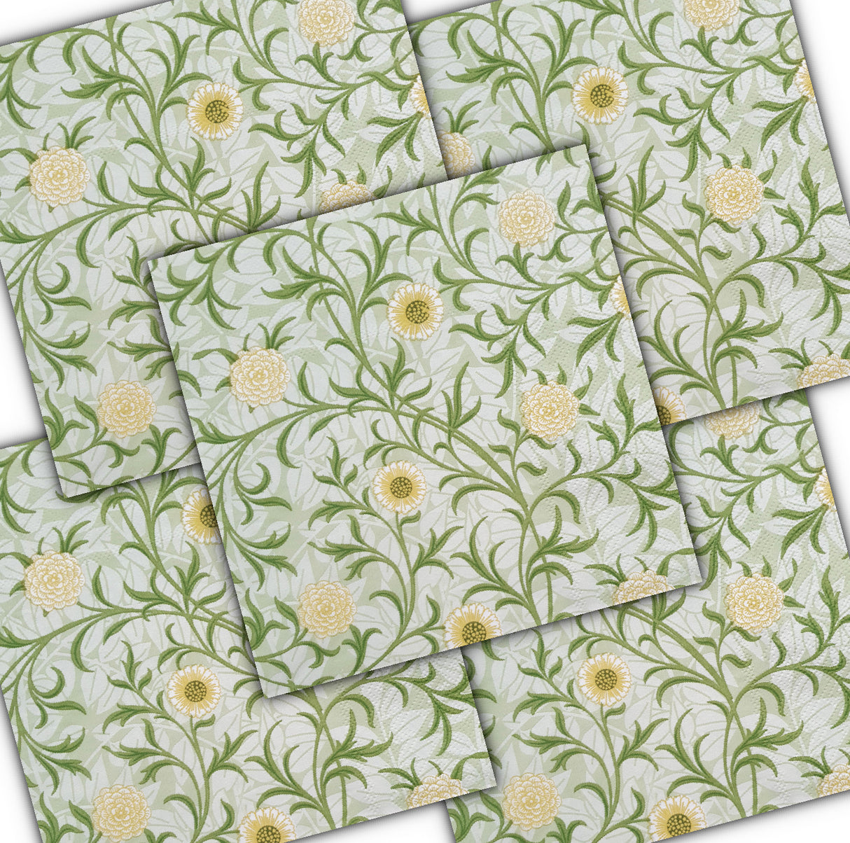 Decoupage Napkin - (DN-8286) - Floral - Set of 5