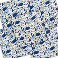 Decoupage Napkin - (DN-8288) - Blue Elouise - Set of 5