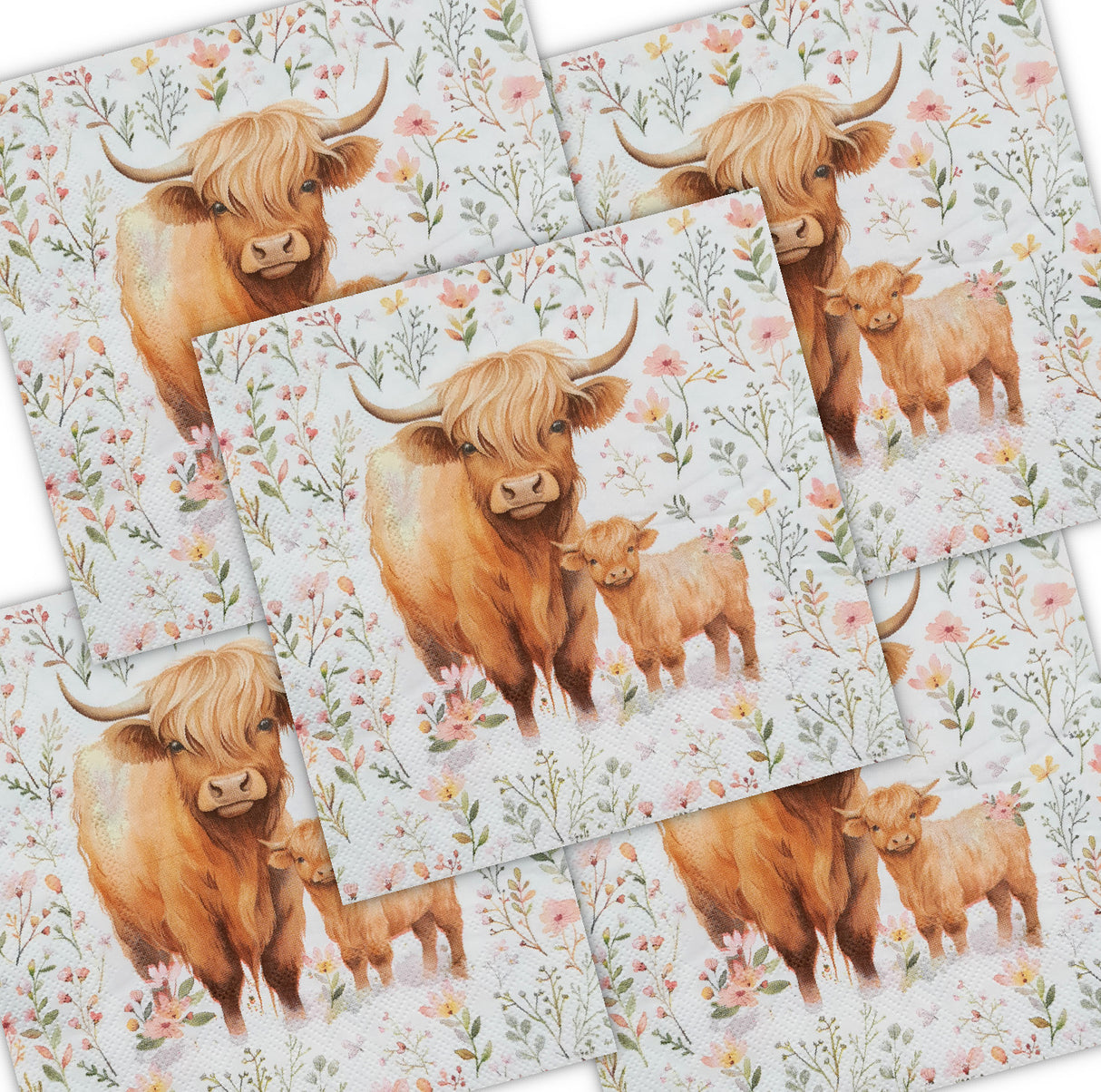 Decoupage Napkin - (DN-8310) - Farm Family - Set of 5