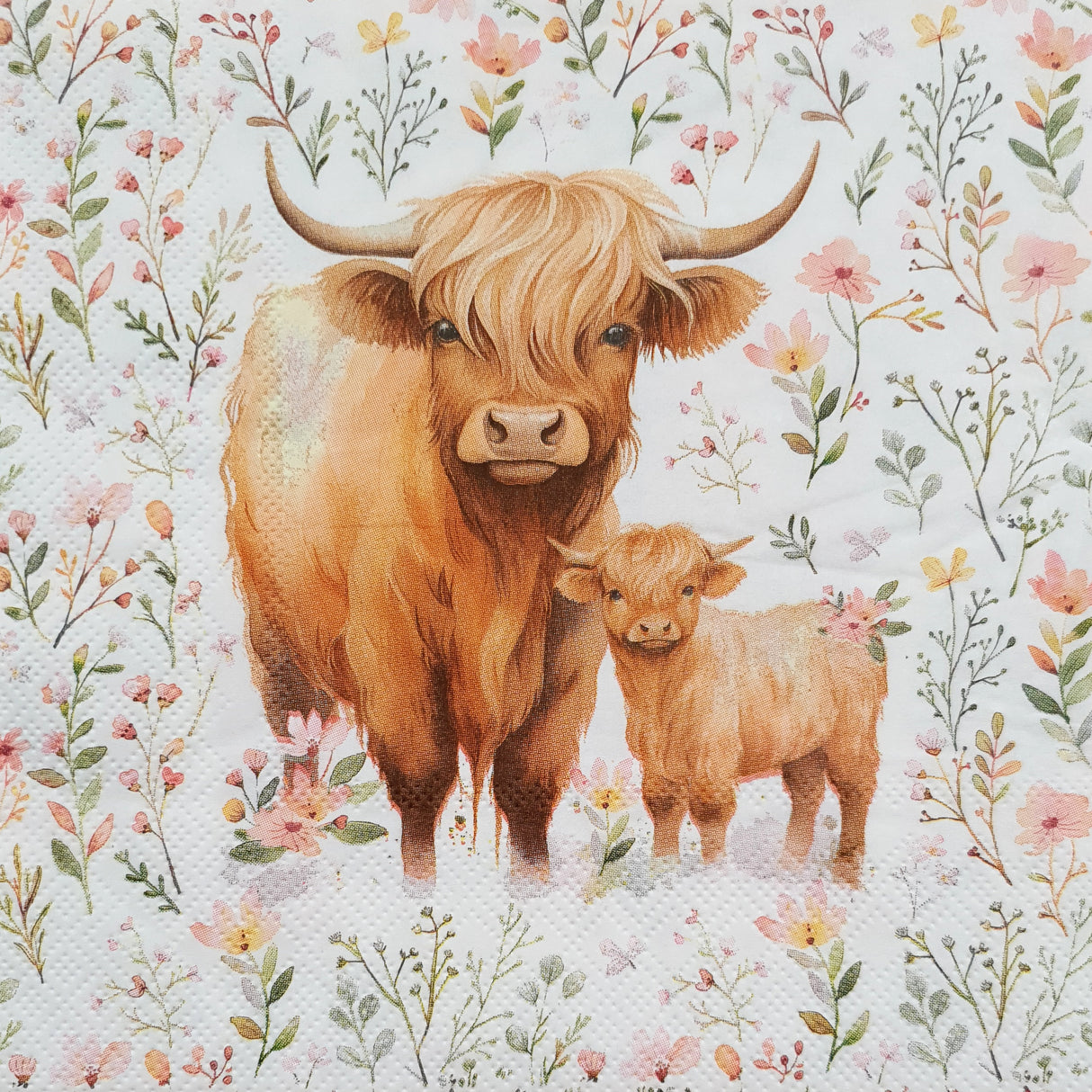 Decoupage Napkin - (DN-8310) - Farm Family - Set of 5