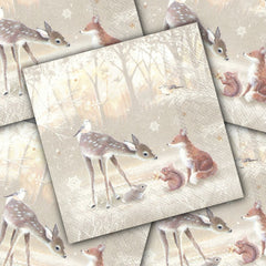 Decoupage Napkin - (DN-8381) - Silent Forest - Linen - Set of 5