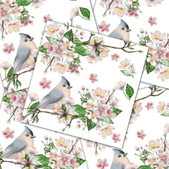 Decoupage Napkin - (DN-8384) - Bird Lyrics - Set of 5