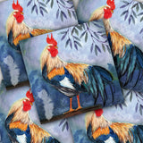 Decoupage Napkin - (DN-8392) - Coq a Plumes Bleues - Set of 5