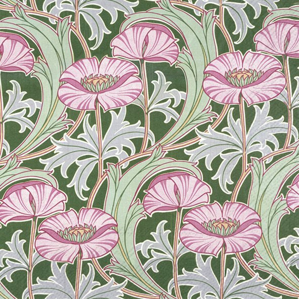 Decoupage Napkin - (DN-8455) - Otherworldly Flowers