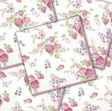 Decoupage Napkin - (DN-8487) - Rosamond - White - Set of 5