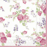 Decoupage Napkin - (DN-8487) - Rosamond - White - Set of 5