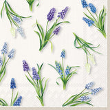 Decoupage Napkin - (DN-8496) - Spring Muscari - Cream