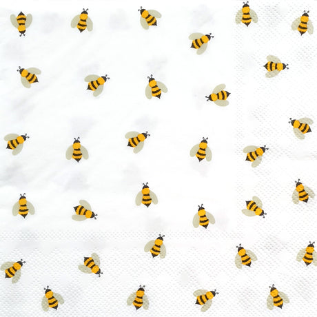 Decoupage Napkin - (DN-8509) - Bees - Set of 5