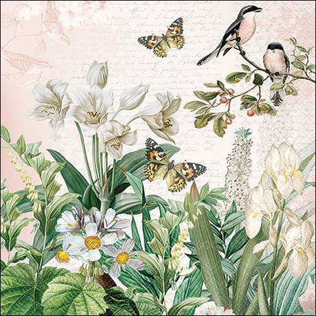 Decoupage Napkin - (DN-8436) - Flower Garden - Set of 5