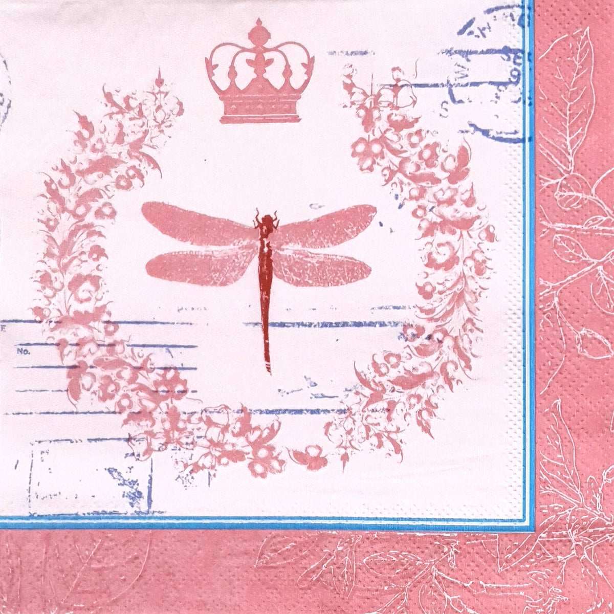 Decoupage Napkin - (DN-8689) - Dragonfly - Set of 5