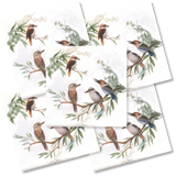 Decoupage Napkin - (DN-8693) - Kookaburras - Set of 5