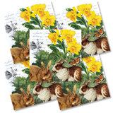 Decoupage Napkin - (DN-8729) - Hare Cabbage - Set of 5