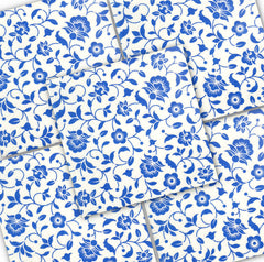 Decoupage Napkin - (DN-8925) - Blue Flowers - Set of 5