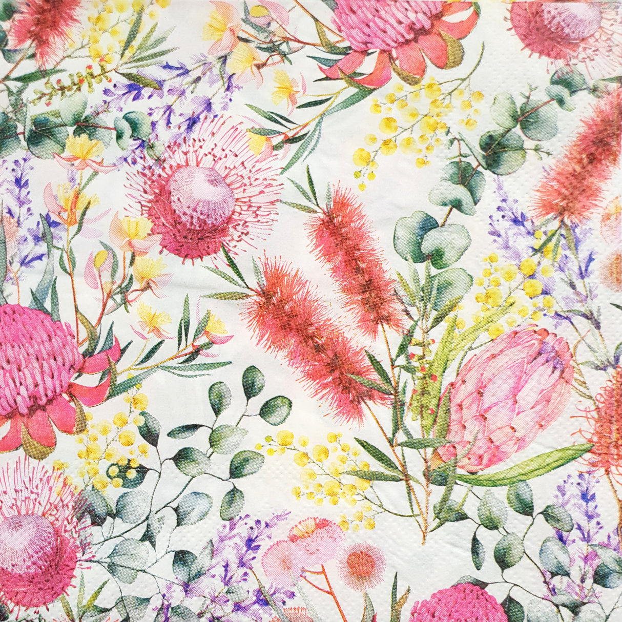 Decoupage Napkin - (DN-8942) - Bush Flowers