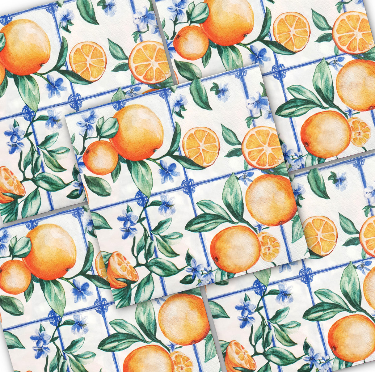 Decoupage Napkin - (DN-8943) - Oranges - Set of 5