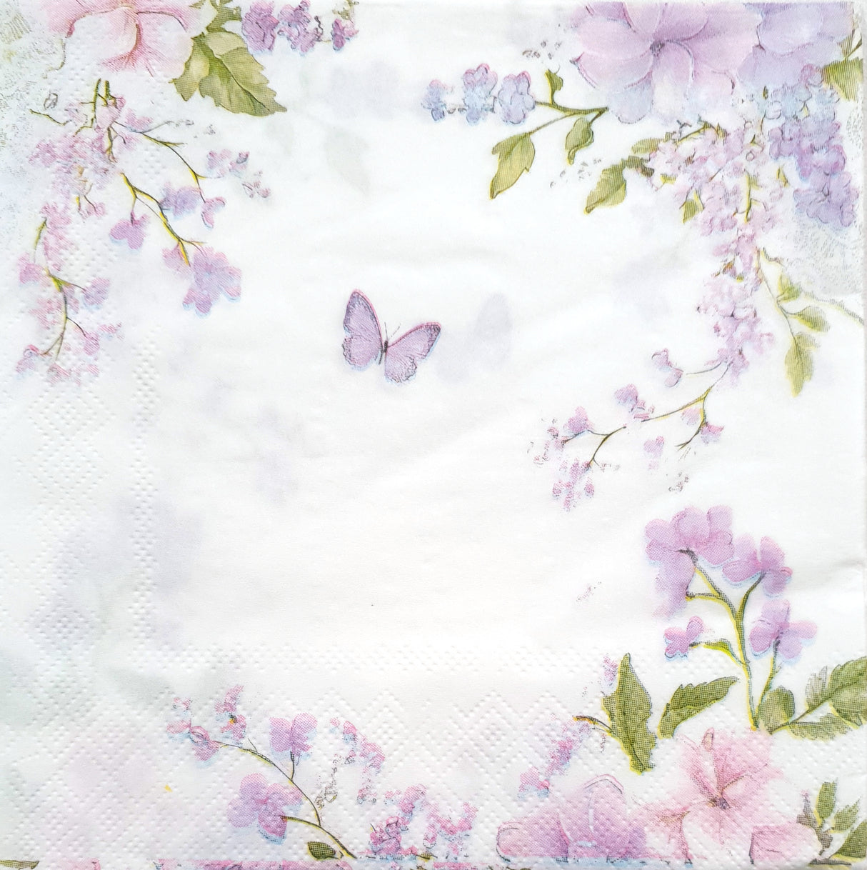 Decoupage Napkin - (DN-8957) - Butterfly - Set of 5