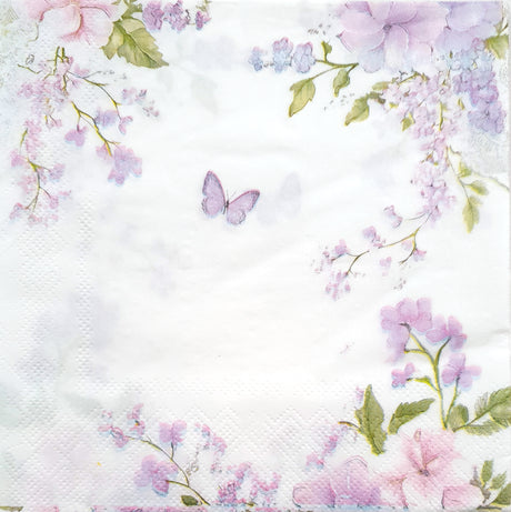 Decoupage Napkin - (DN-8957) - Butterfly - Set of 5