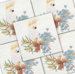 Decoupage Napkin - (DN-8960) - Cockatoo - Set of 5