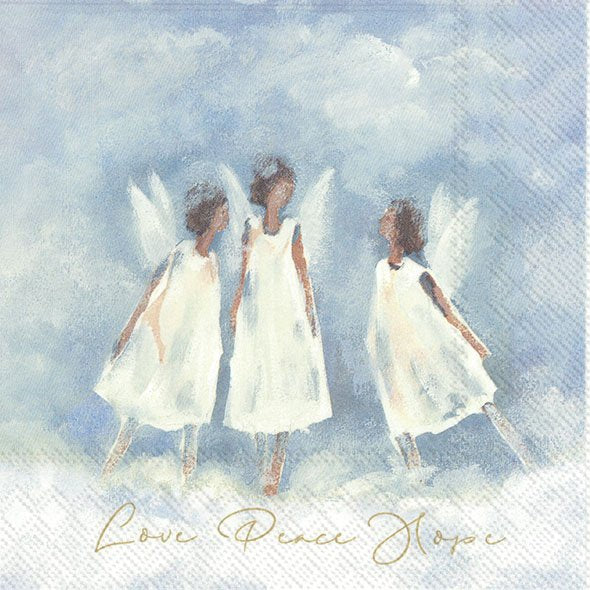 Decoupage Napkin - (DN-8979) -  Love Peace Hope