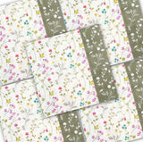 Decoupage Napkin - (DN-8980) - Spring Flower Sprigs - Set of 5