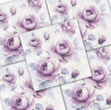 Decoupage Napkin - (DN-8982) - Dusty Roses - Set of 5