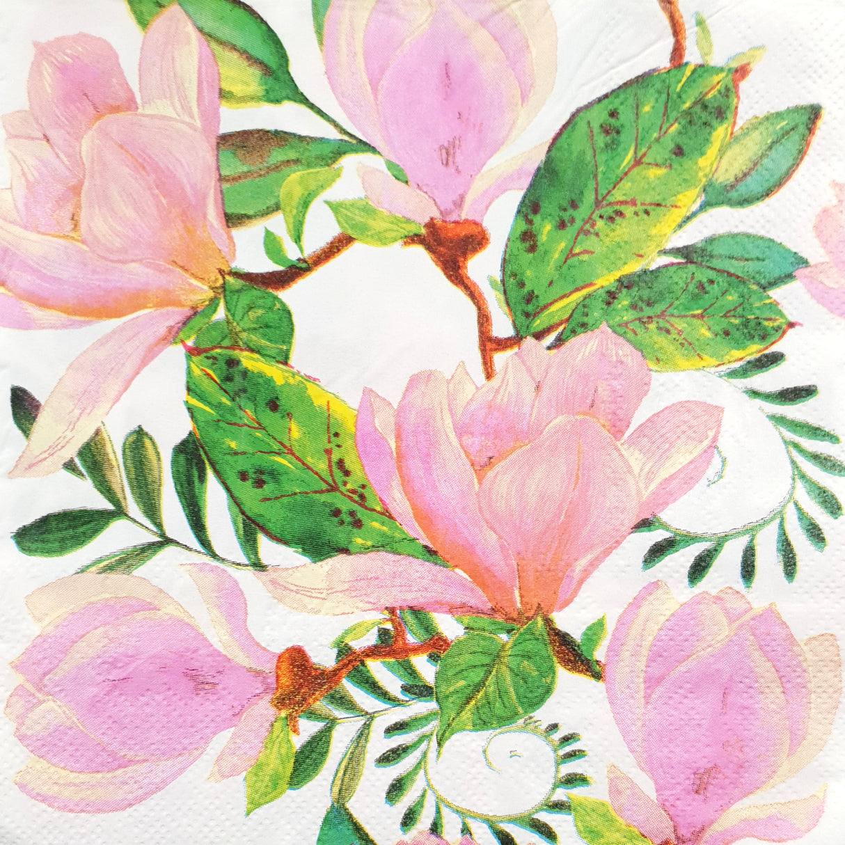 Decoupage Napkin - (DN-8986) - Magnolias