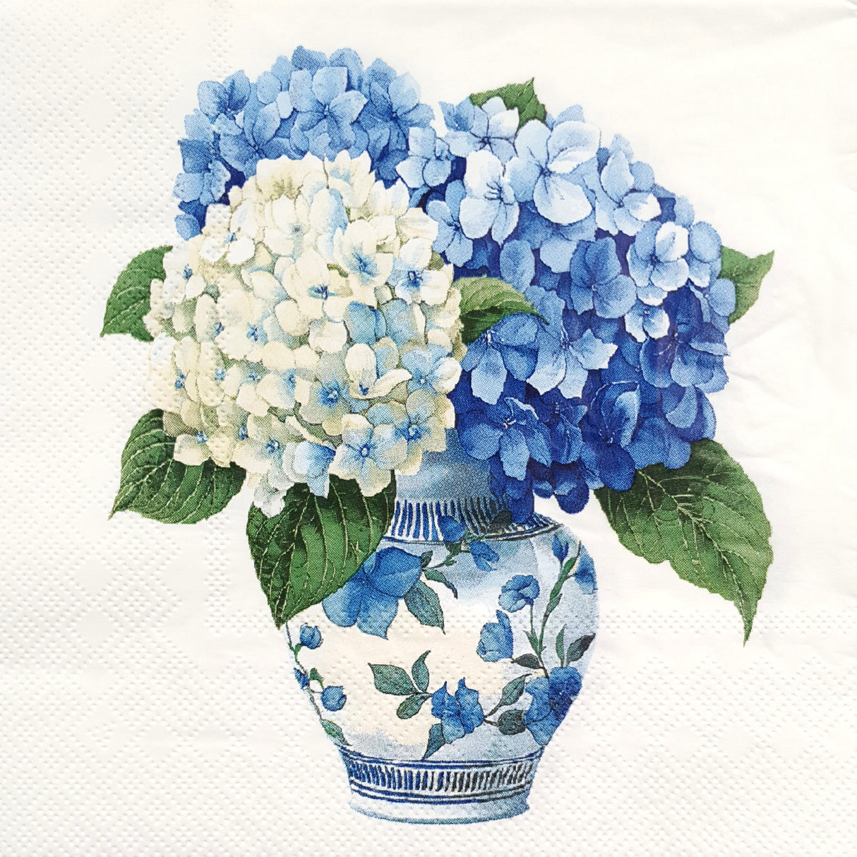 Decoupage Napkin - (DN-8991) - Hydrangeas - Set of 5