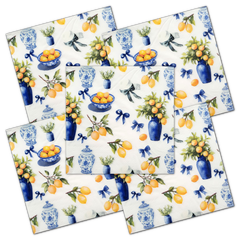 Decoupage Napkin - (DN-8998) - Lovely Lemons - Set of 5