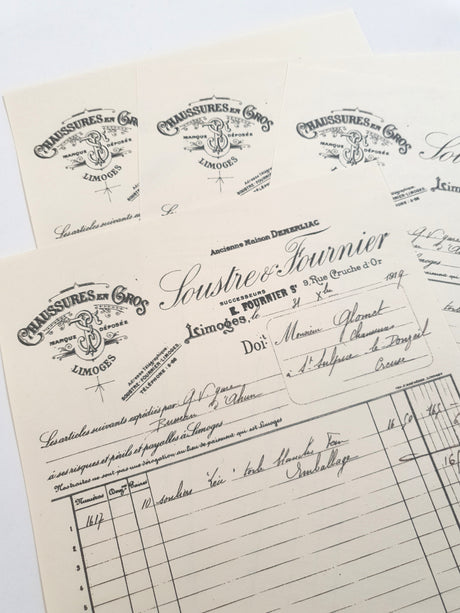 Faux Vintage Invoice Pack - 9003