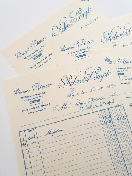 Faux Vintage Invoice Pack - 9012