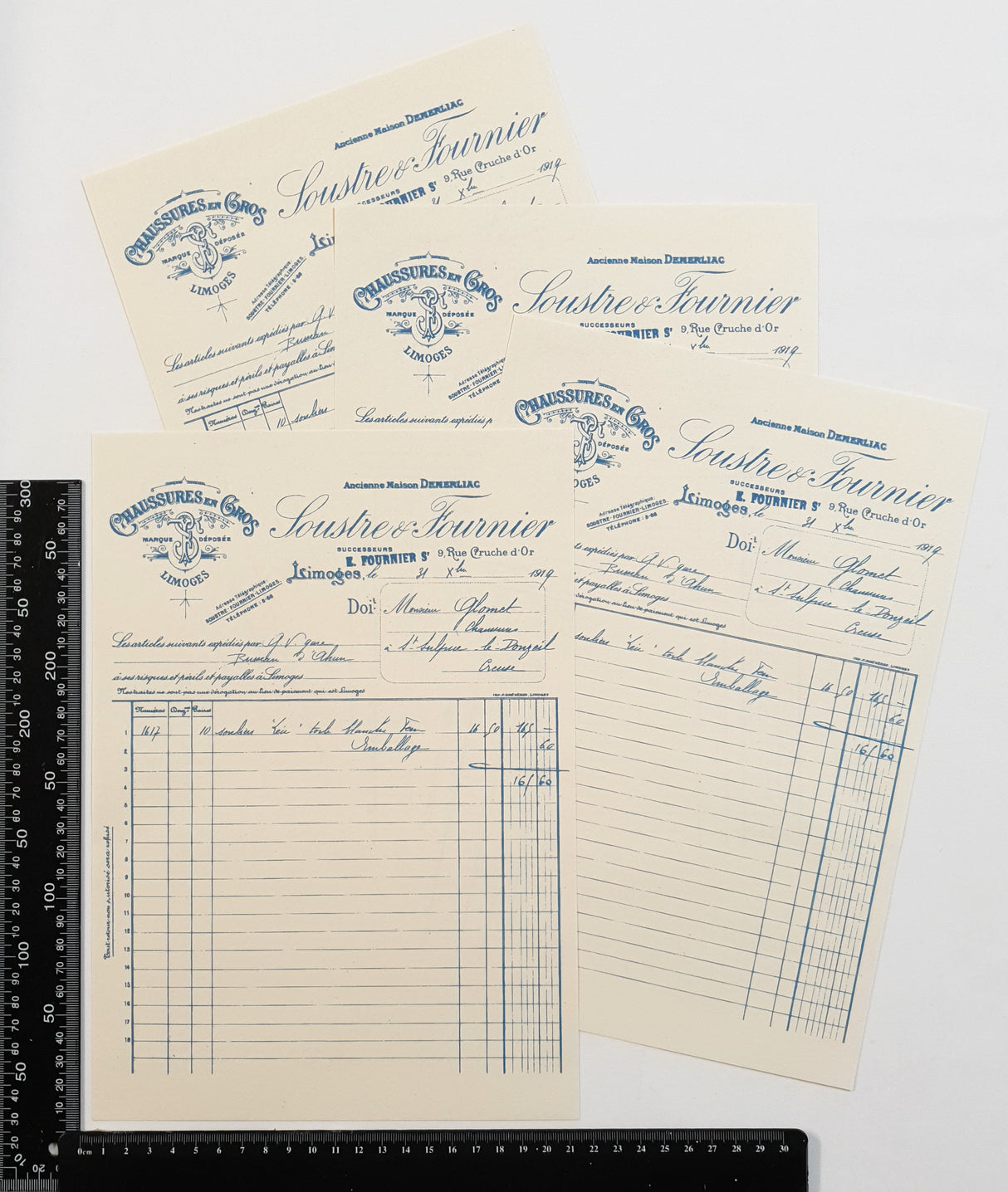 Faux Vintage Invoice Pack - 9014