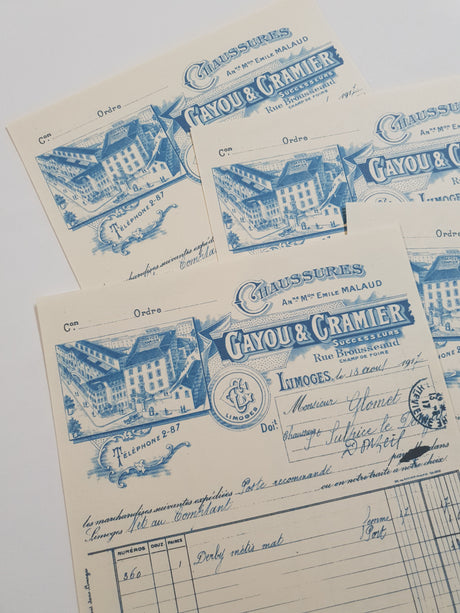 Faux Vintage Invoice Pack - 9016