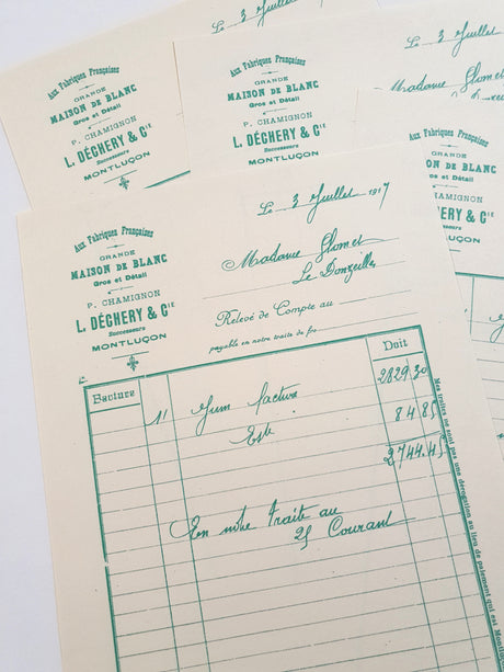 Faux Vintage Invoice Pack - 9017