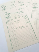 Faux Vintage Invoice Pack - 9017