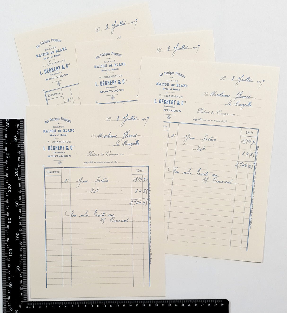 Faux Vintage Invoice Pack - 9018