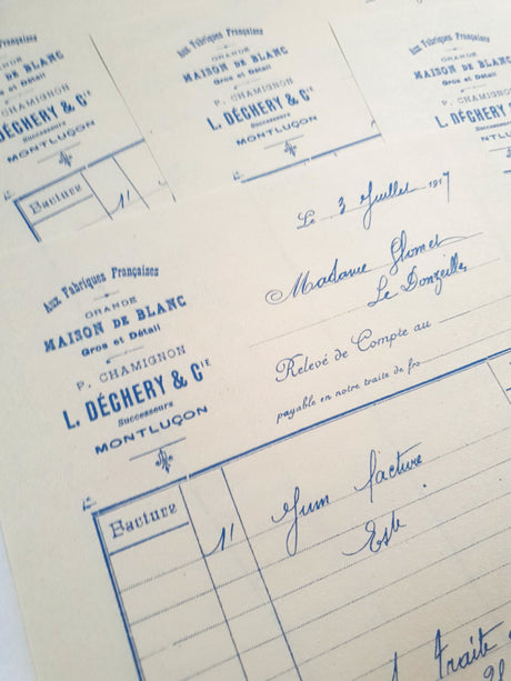 Faux Vintage Invoice Pack - 9018