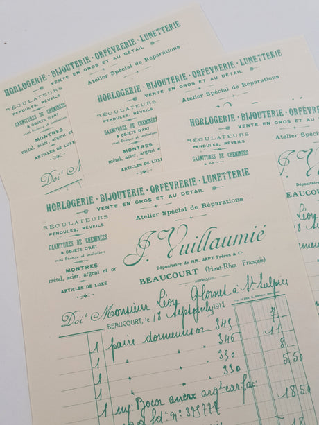 Faux Vintage Invoice Pack - 9020