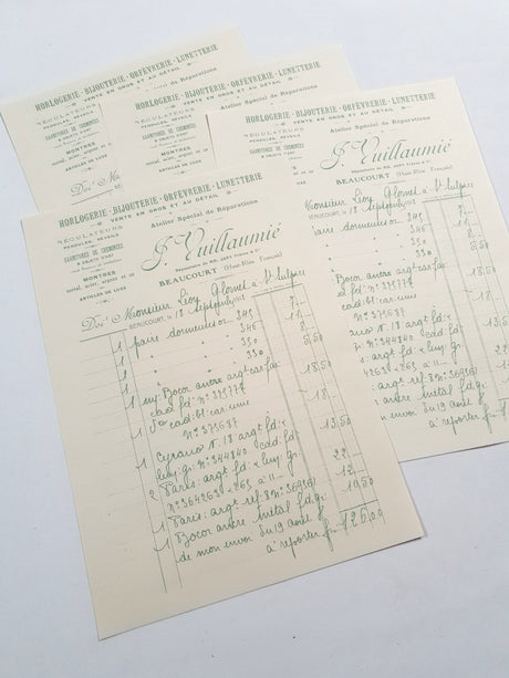 Faux Vintage Invoice Pack - 9020