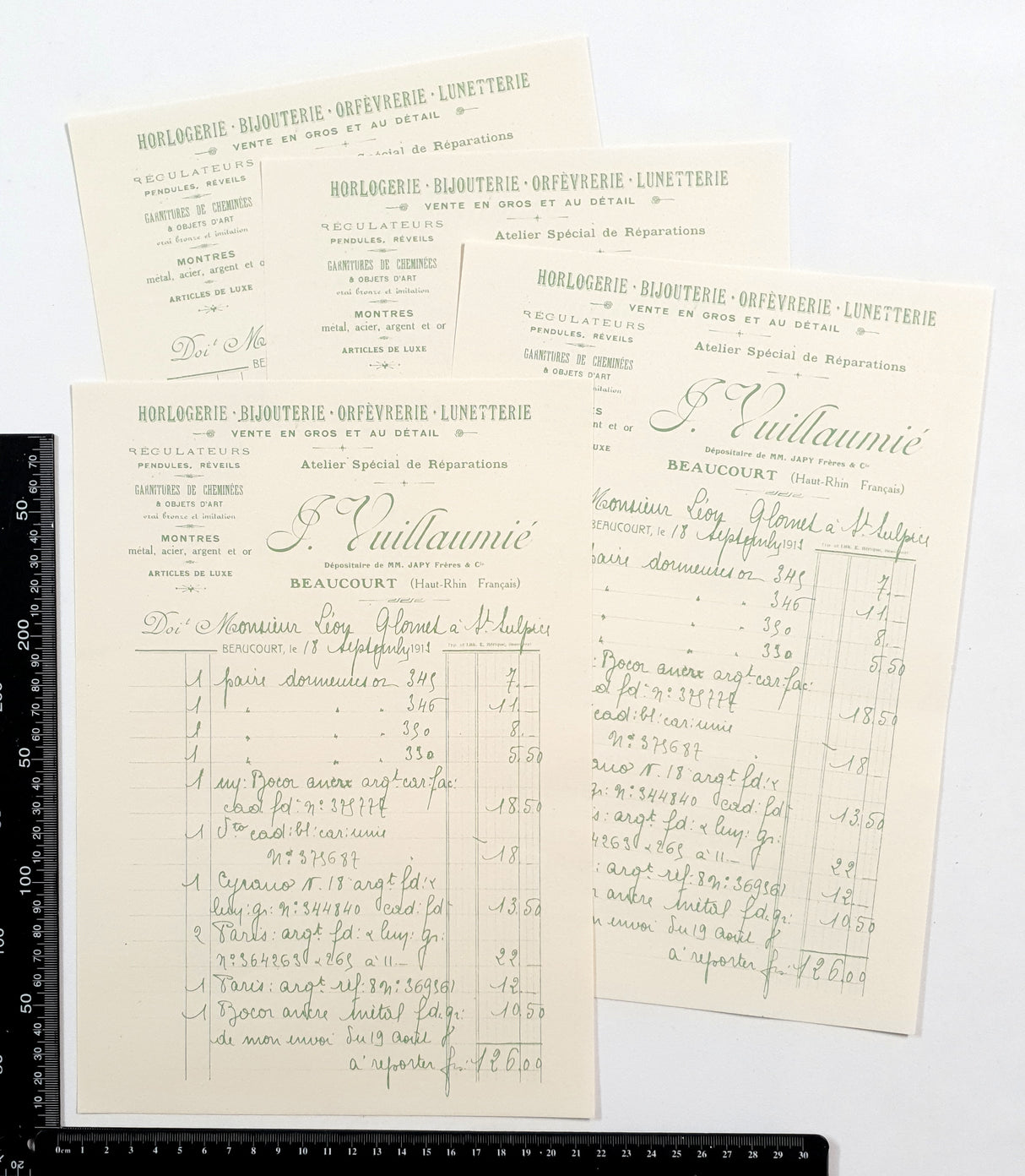 Faux Vintage Invoice Pack - 9020