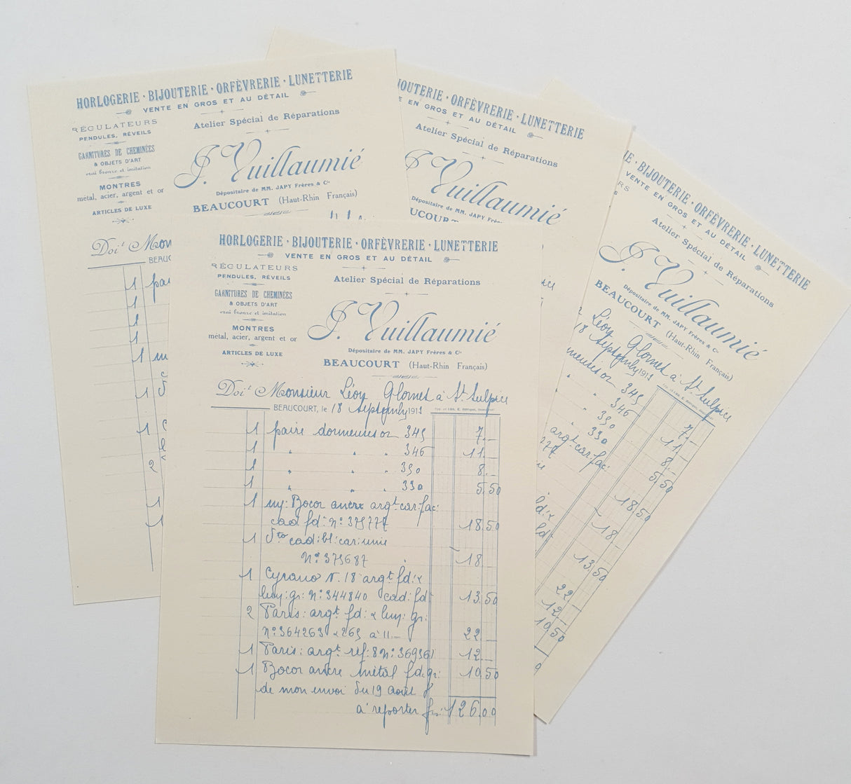 Faux Vintage Invoice Pack - 9021
