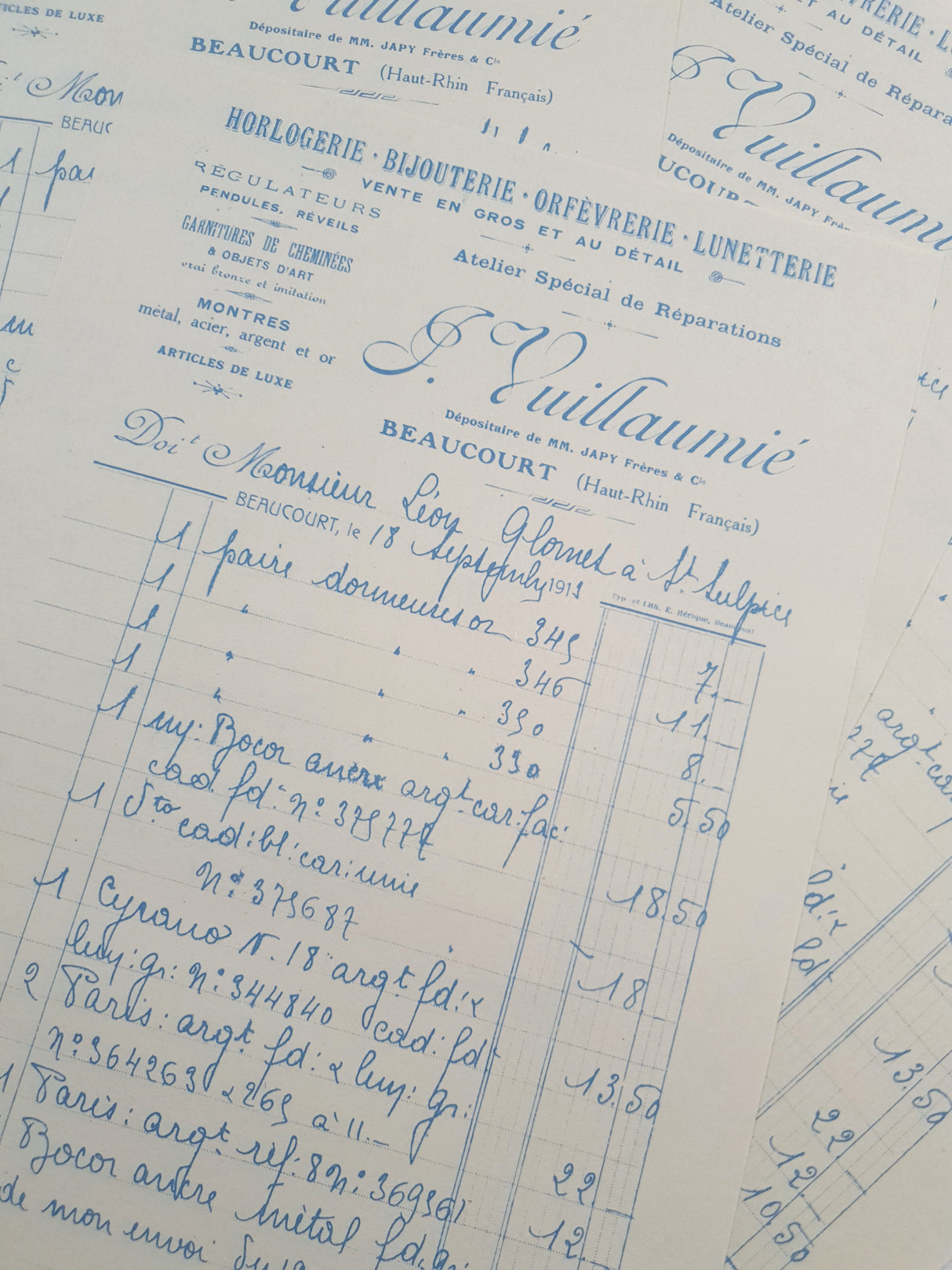 Faux Vintage Invoice Pack - 9021