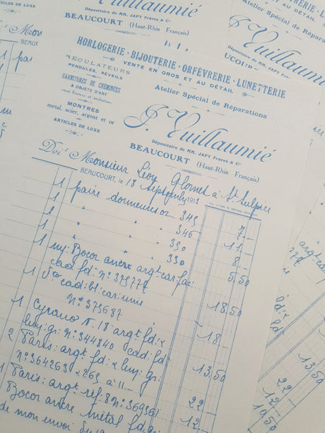 Faux Vintage Invoice Pack - 9021
